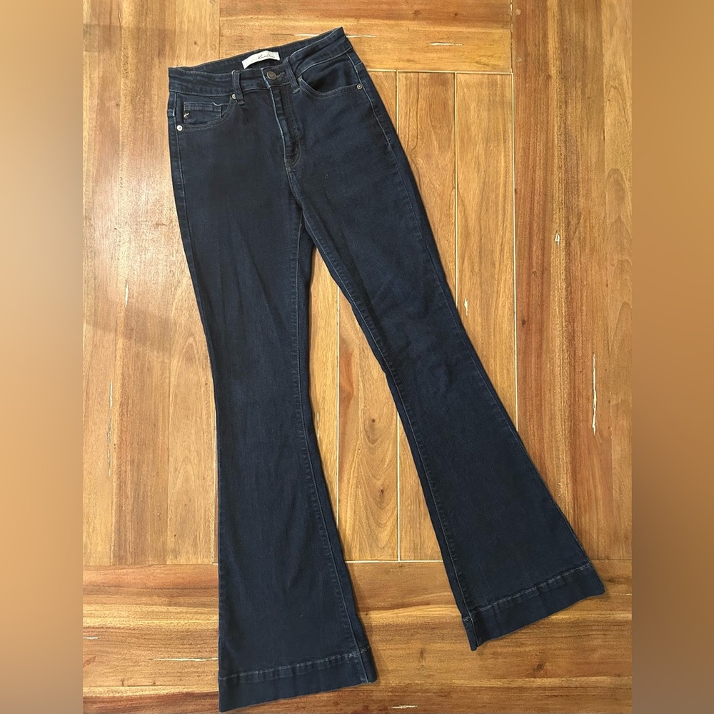 Kancan Dark Blue Flared Women Jeans 26